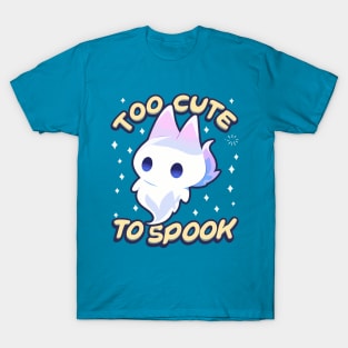 Too Cute To Spook Little Halloween Fox Ghost T-Shirt